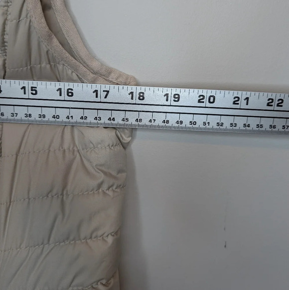 MARC New York Cream Beige Quilted Zip Up Collared Vest Woman Medium - Picture 5 of 10